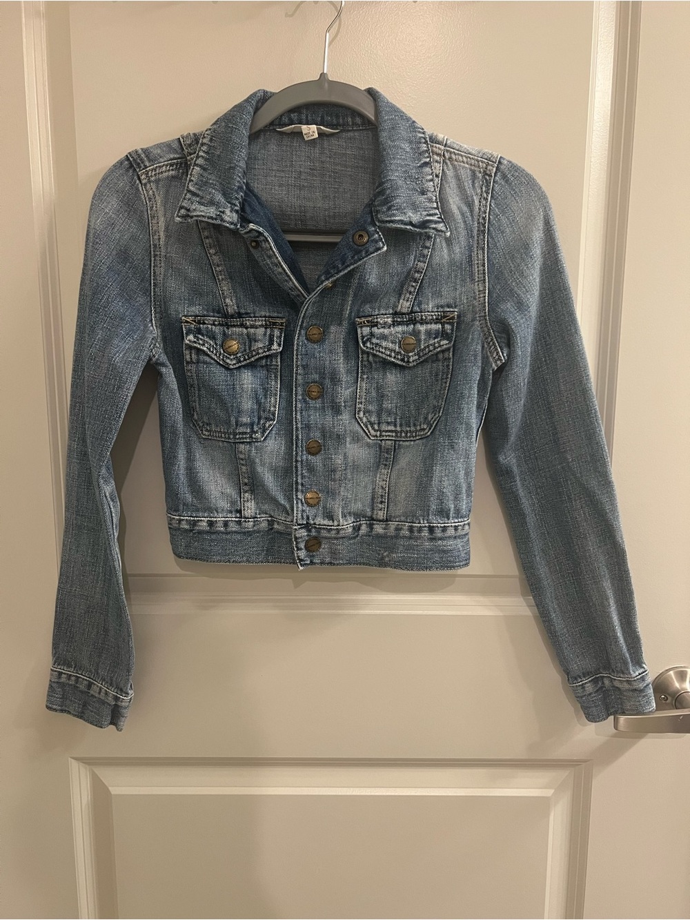 Bullhead Washed Light Blue Denim Jacket - Women